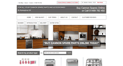 Desktop Screenshot of cannon-spares.com